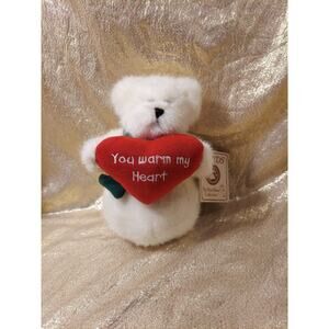 Vtg 2004 Boyds Bears Plush 7" Issa Meltin White Snowman Bear You Warm My Heart